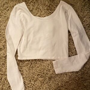 Brandy Melville white long sleeve tee